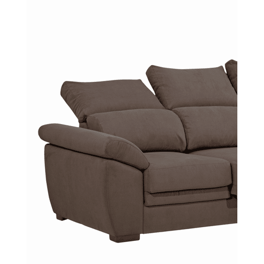 Chaise longue ARGOS reversível 4 lugares castanho