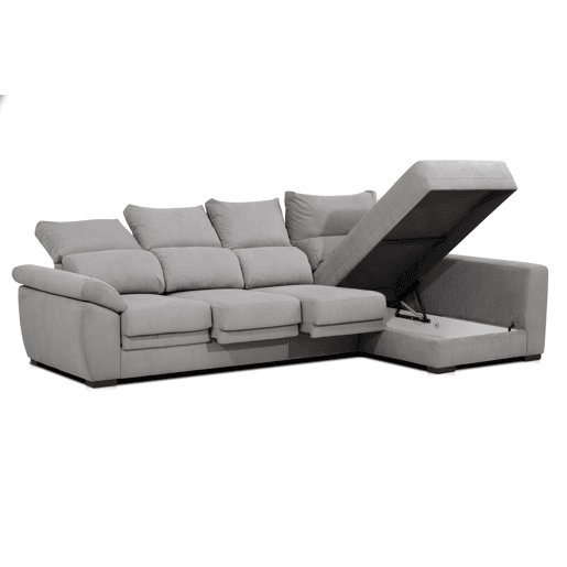 Chaise longue ARGOS reversÃvel 4 lugares cinza Chaise longue ARGOS reversÃvel 4 lugares cinza