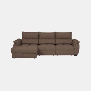 Chaise longue BENSON com cama esquerda 4 lugares chocolate