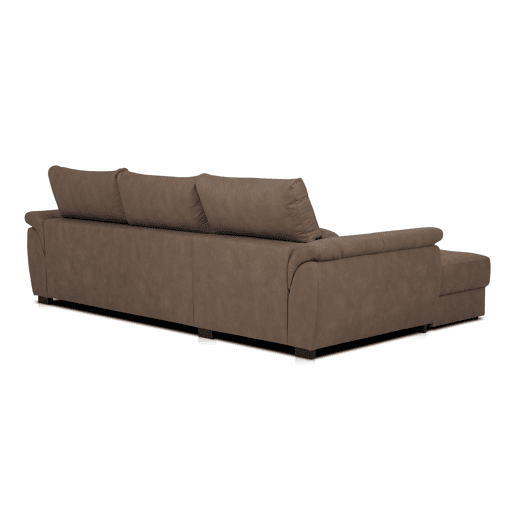 Chaise longue BENSON com cama esquerda 4 lugares chocolate