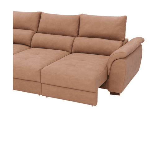 Chaise longue BENSON com cama esquerda 4 lugares camelo