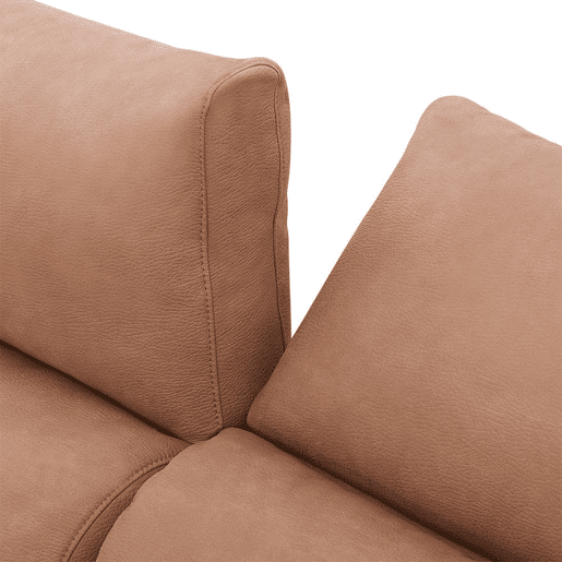 Chaise longue BENSON com cama esquerda 4 lugares camelo