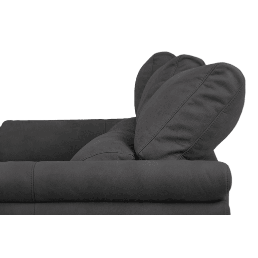 Chaise longue BENSON com cama esquerda 4 lugares preto