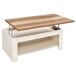 Mesa de centro elevable VERONA Mesa de centro elevable VERONA Blanco/ Madera
