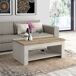 Mesa de centro elevable VERONA Mesa de centro elevable VERONA Blanco/ Madera