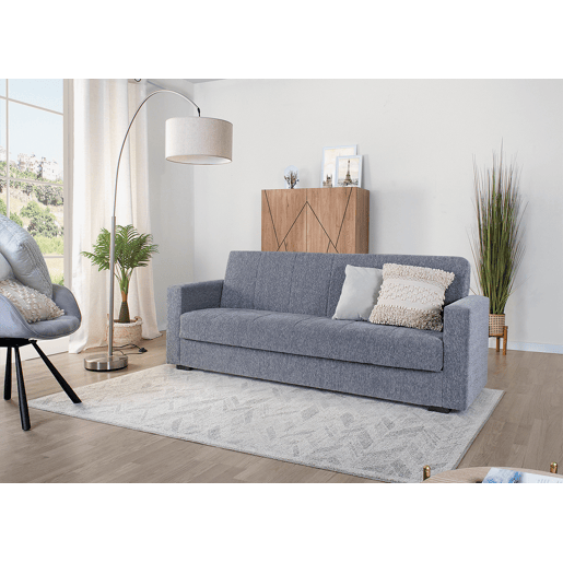 Sofá cama NORA 3 lugares cinza