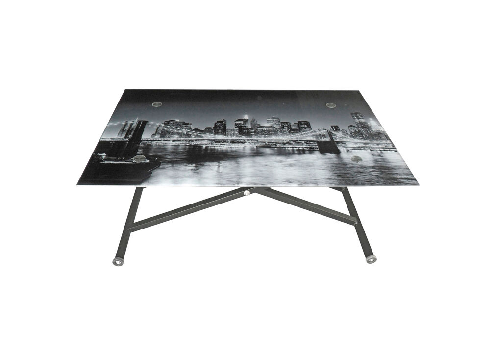 Mesa de centro elevable stand up ii gris