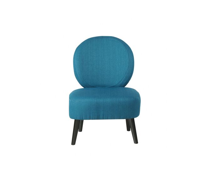 Sillón de tela lina color azul - conforama