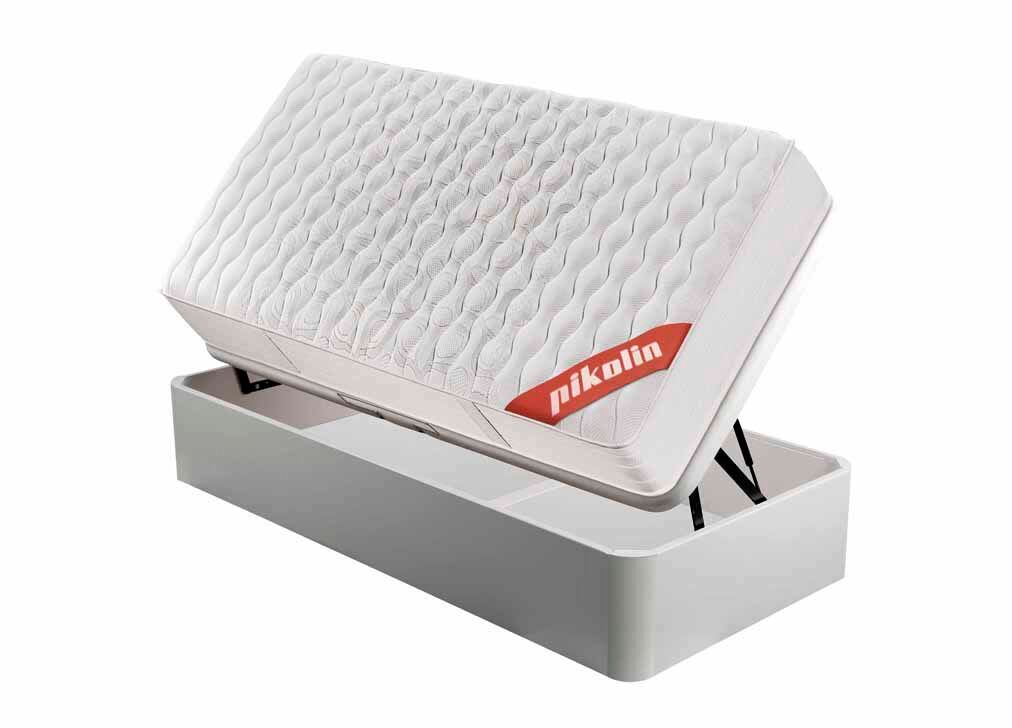 Canapé pikolín king box 3d iv lateral blanco 105x190cm