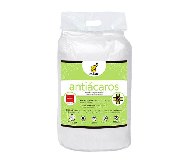 Almohada silky antiácaros para cama de 135cm