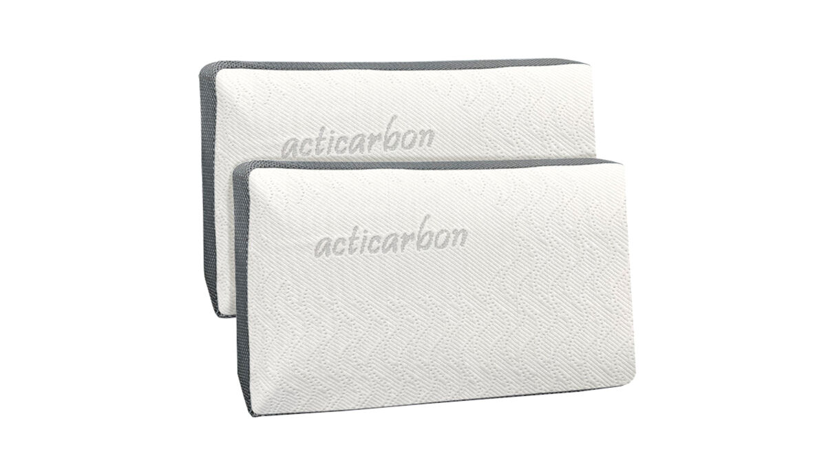 Pack 2 almohadas VISCO CARBONO