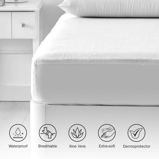 Protetor de colchão impermeável ALOE VERA cama 135cm