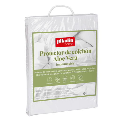 Protetor de colchão impermeável ALOE VERA cama 135cm