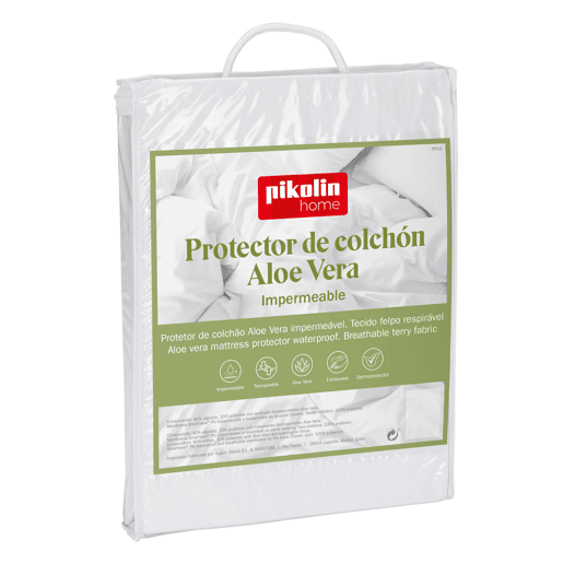 Protetor de colchão impermeável ALOE VERA cama 150cm Protetor de colchão impermeável ALOE VERA cama 150cm