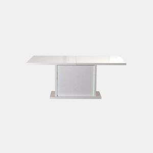 Mesa de jantar extensível com LEDs DUNE branco brillo