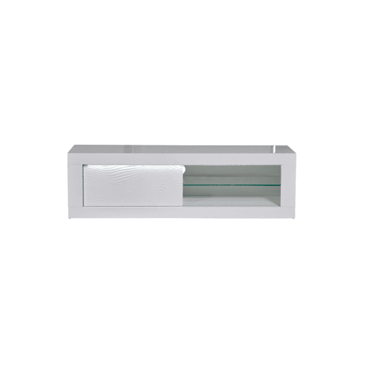 Móvel de TV 1 porta com iluminação Led DUNE cor branco