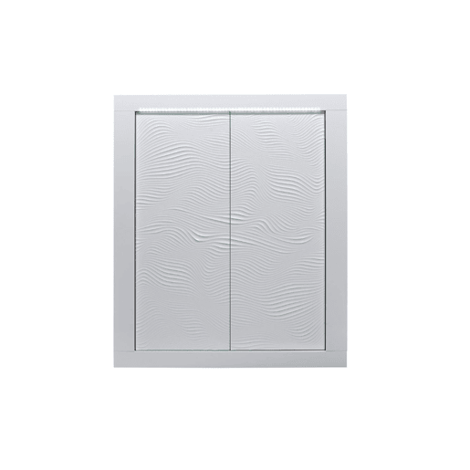 Aparador alto DUNE 2 portas com led branco brilhante