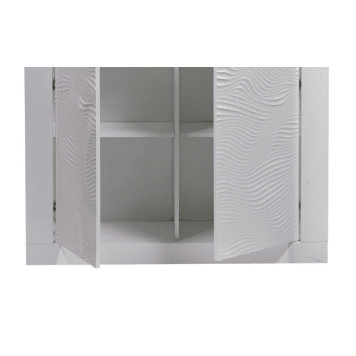 Aparador alto DUNE 2 portas com led branco brilhante