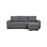 Chaise longue com cama HARRY reversível 3 lugares cinza