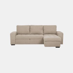 Chaise longue com cama HARRY reversível 3 lugares camelo