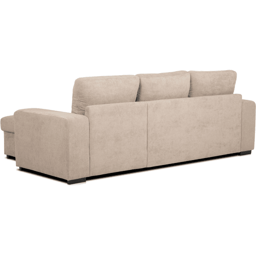 Chaise longue com cama HARRY reversível 3 lugares camelo