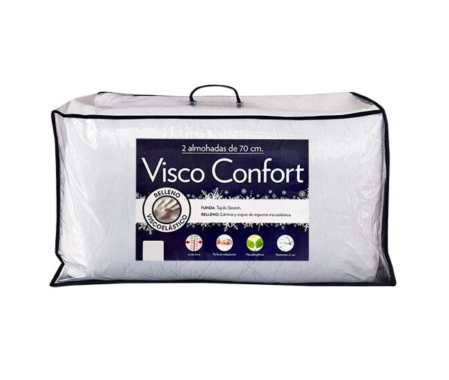 Pack 2 almohadas 70cm viscoconfort