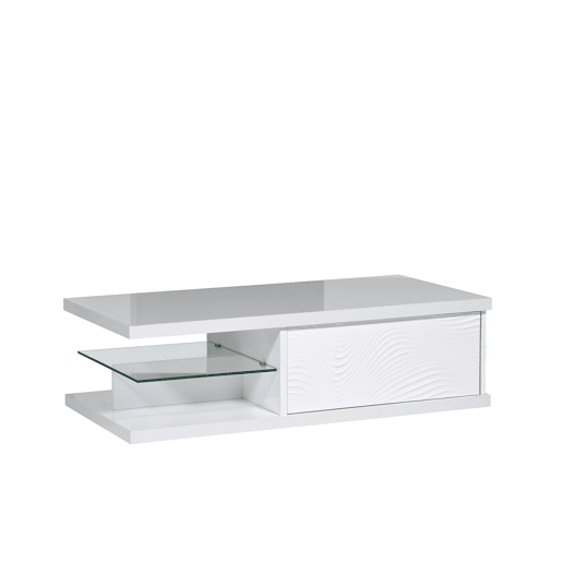 Mesa de centro modelo DUNE branco Mesa de centro modelo DUNE branco