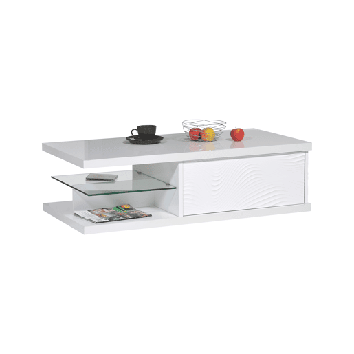 Mesa de centro modelo DUNE branco Mesa de centro modelo DUNE branco
