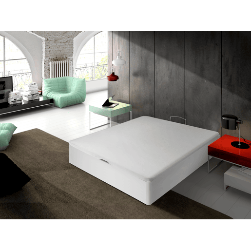 Sommier de madeira WOOD SPACE branco 90x190cm