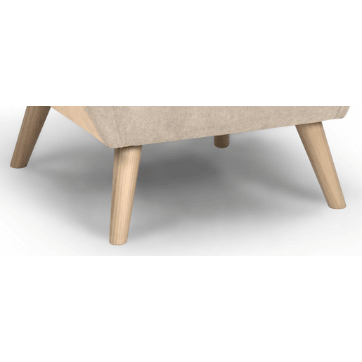 Poltrona decorativa cor bege KISS