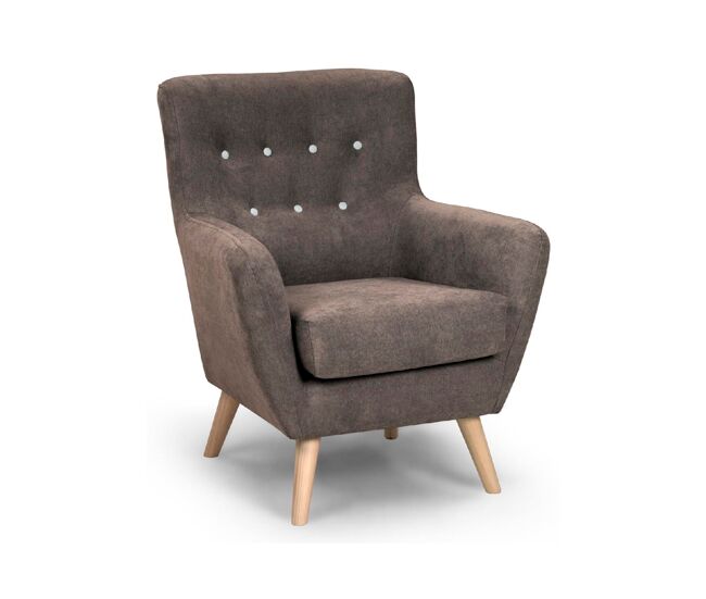 Sillón de tela kiss color visón - conforama