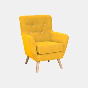 Poltrona decorativa cor amarelo KISS