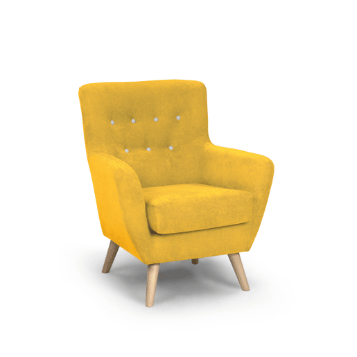 Poltrona decorativa cor amarelo KISS
