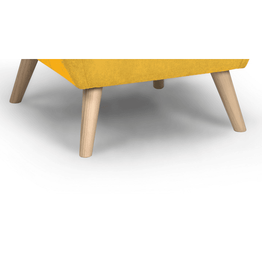 Poltrona decorativa cor amarelo KISS
