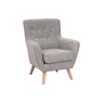 Poltrona decorativa cor cinza KISS