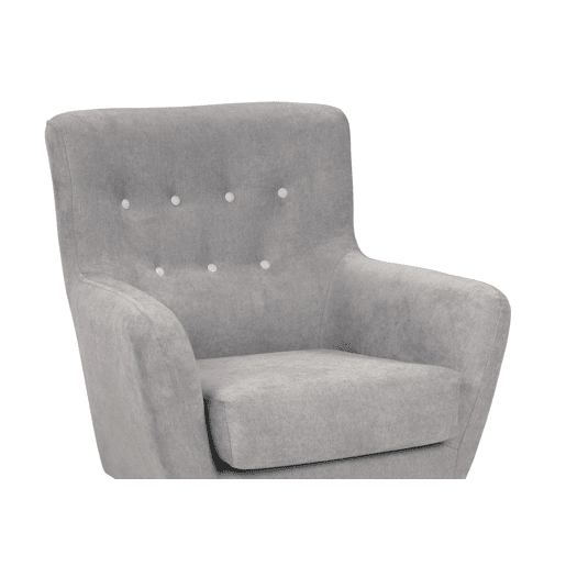 Poltrona decorativa cor cinza KISS Poltrona decorativa cor cinza KISS