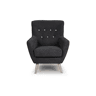 Poltrona decorativa cor antracite KISS
