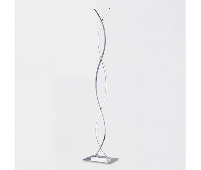 Lámpara de pie led snake níquel 138cm - conforama