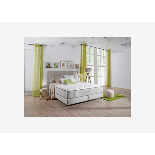 Cabeceira 160X125cm tecido rustic bege ELITE MOLAFLEX