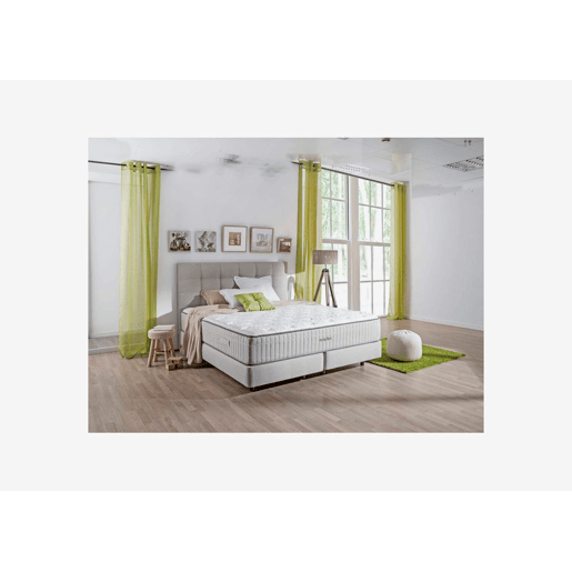 Cabeceira 180X125cm tecido rustic bege ELITE MOLAFLEX