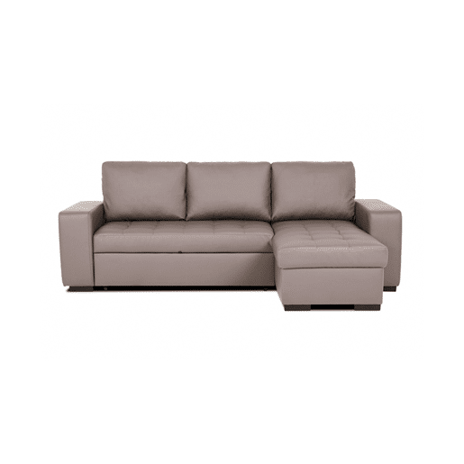Chaise longue cama de polipele HARRY reversível 3 lugares vison