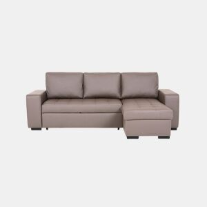 Chaise longue cama de polipele HARRY reversível 3 lugares vison