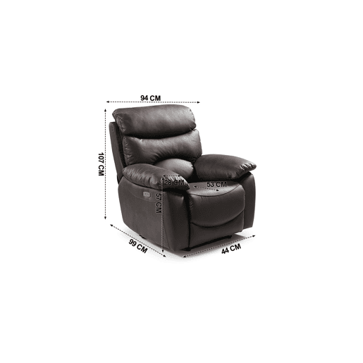 Poltrona relax elétrica microfibra ESPRIT Poltrona relax elétrica microfibra ESPRIT