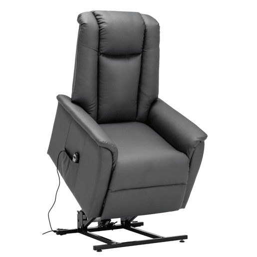 Poltrona relax elétrica pele sintética MAX antracite