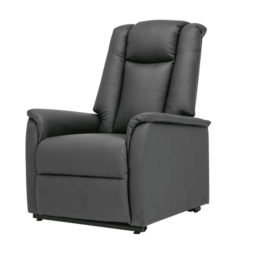 Poltrona relax elétrica pele sintética MAX antracite