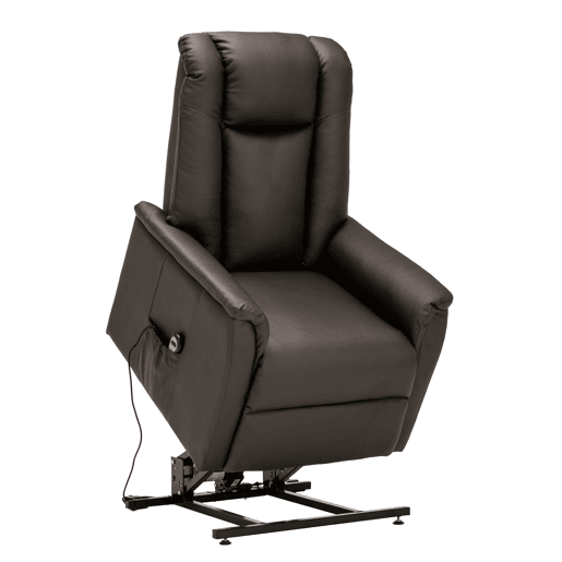 Poltrona relax elétrica pele sintética MAX chocolate