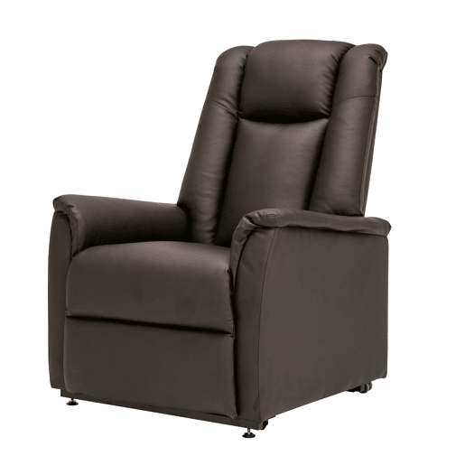 Poltrona relax elétrica pele sintética MAX chocolate