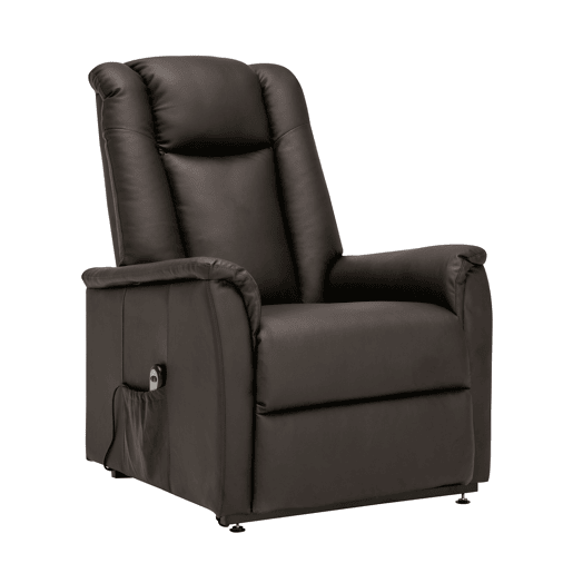 Poltrona relax elétrica pele sintética MAX chocolate