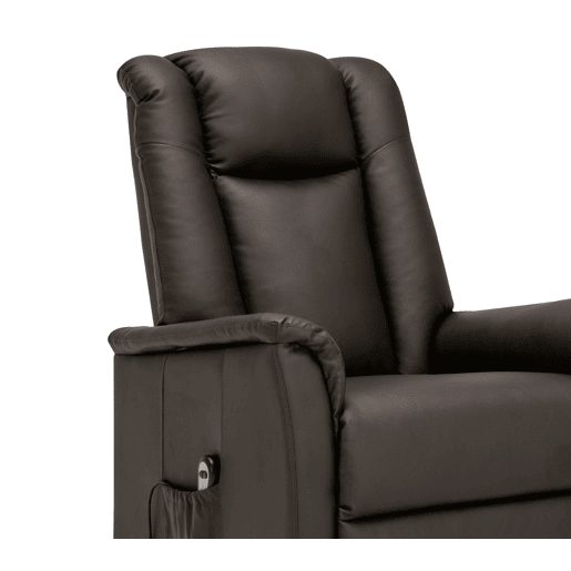Poltrona relax elétrica pele sintética MAX chocolate