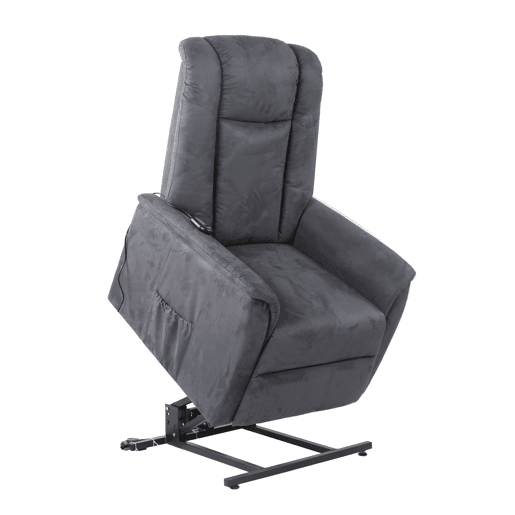 Poltrona relax elétrica de microfibra MAX cinza